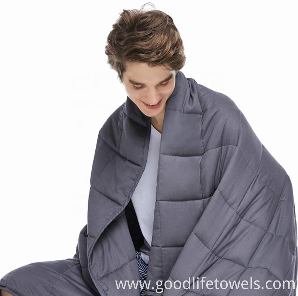 Cotton 25lbs 15lbs Breathable Weighted Blanket Throw